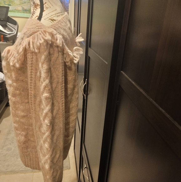 LOVE SHACK FANCY Kingston Pullover Size Large Womens Confetti Pink New - Picture 2 of 8